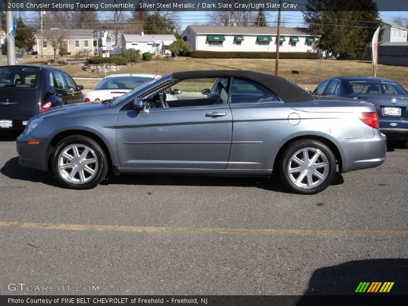 Silver Steel Metallic / Dark Slate Gray/Light Slate Gray 2008 Chrysler Sebring Touring Convertible