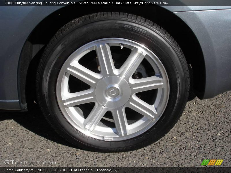 Silver Steel Metallic / Dark Slate Gray/Light Slate Gray 2008 Chrysler Sebring Touring Convertible
