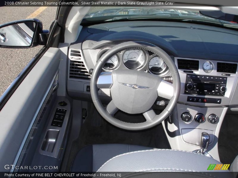 Silver Steel Metallic / Dark Slate Gray/Light Slate Gray 2008 Chrysler Sebring Touring Convertible