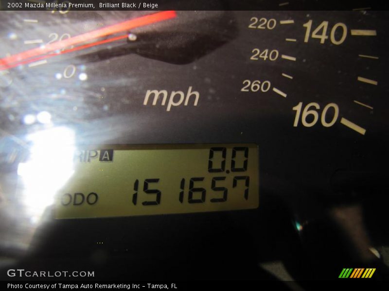 Brilliant Black / Beige 2002 Mazda Millenia Premium