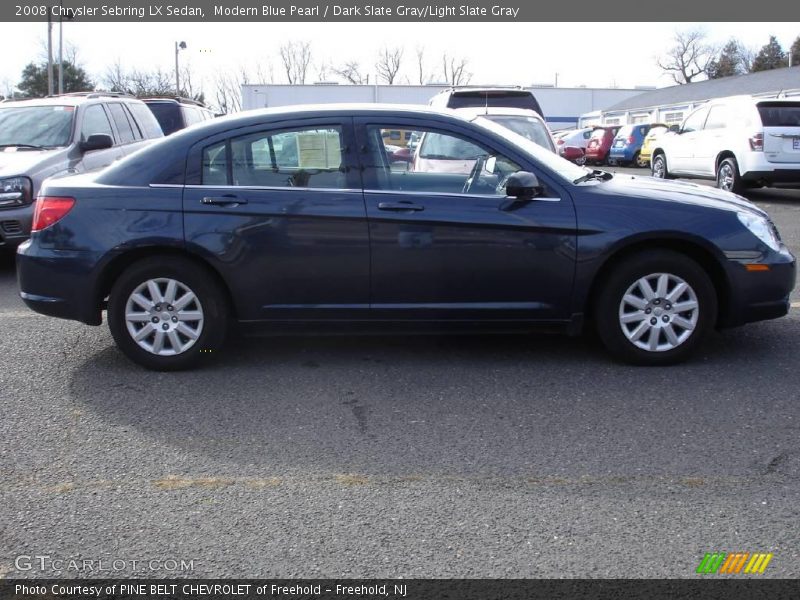 Modern Blue Pearl / Dark Slate Gray/Light Slate Gray 2008 Chrysler Sebring LX Sedan