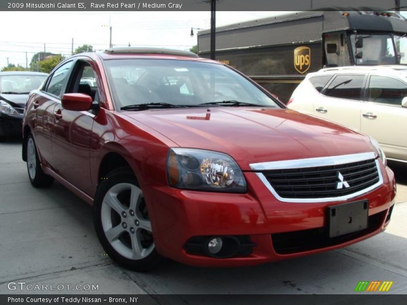 Rave Red Pearl / Medium Gray 2009 Mitsubishi Galant ES