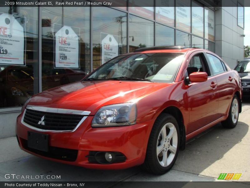 Rave Red Pearl / Medium Gray 2009 Mitsubishi Galant ES