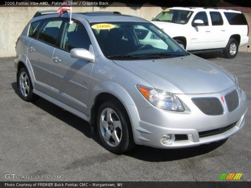 Platinum Silver / Graphite Black 2006 Pontiac Vibe AWD