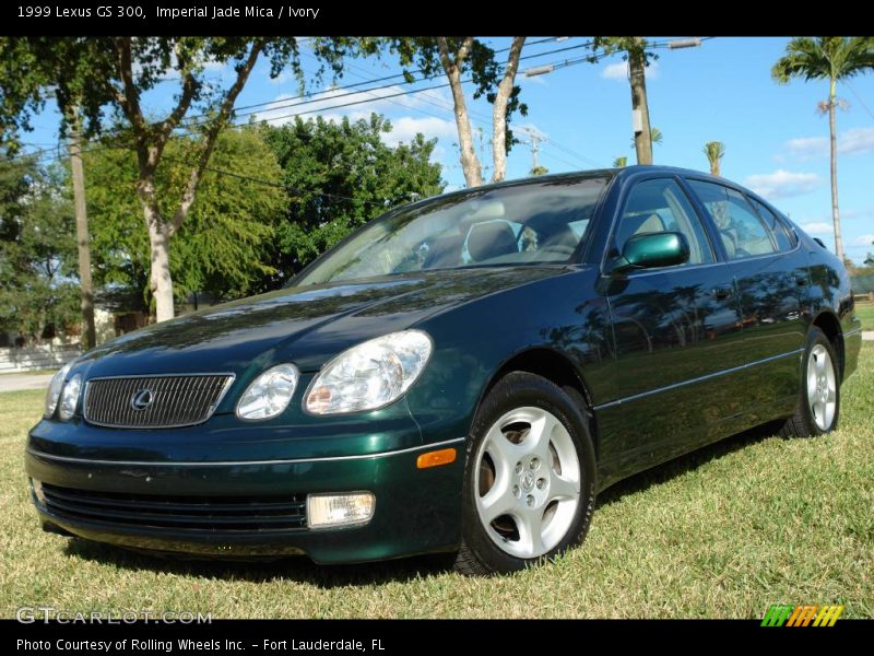 Imperial Jade Mica / Ivory 1999 Lexus GS 300