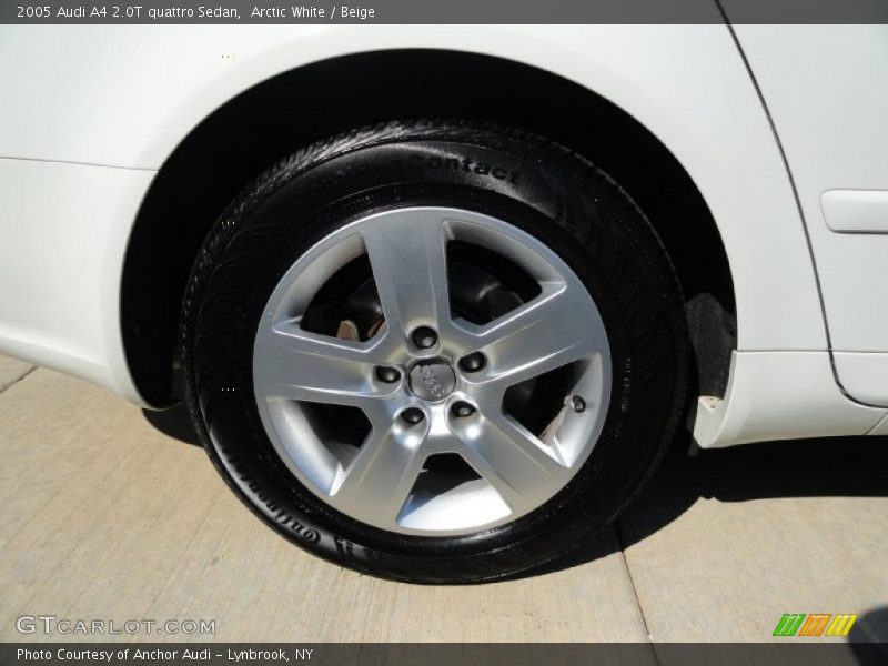 Arctic White / Beige 2005 Audi A4 2.0T quattro Sedan