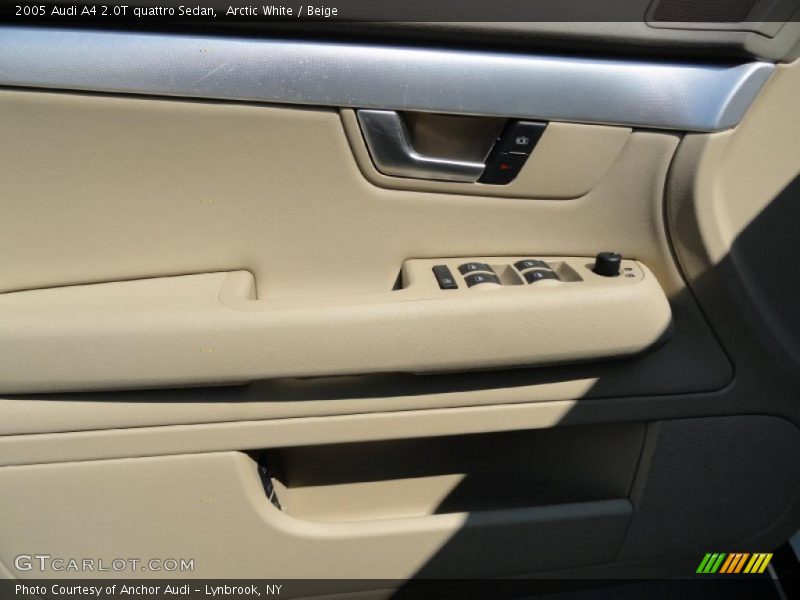 Arctic White / Beige 2005 Audi A4 2.0T quattro Sedan