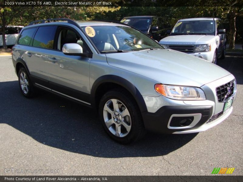 Electric Silver Metallic / Off Black 2009 Volvo XC70 T6 AWD