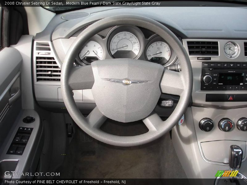 Modern Blue Pearl / Dark Slate Gray/Light Slate Gray 2008 Chrysler Sebring LX Sedan