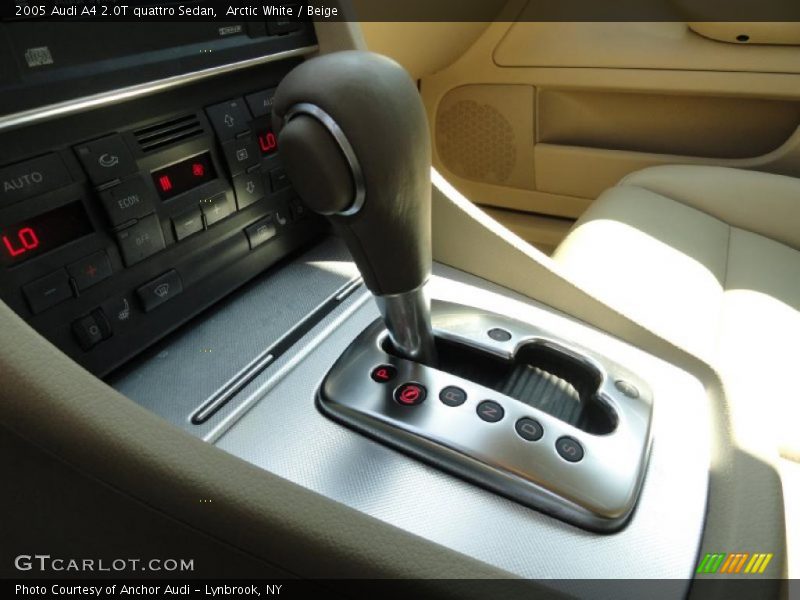 Arctic White / Beige 2005 Audi A4 2.0T quattro Sedan