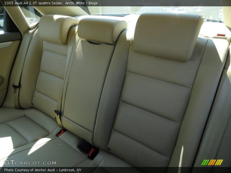 Arctic White / Beige 2005 Audi A4 2.0T quattro Sedan