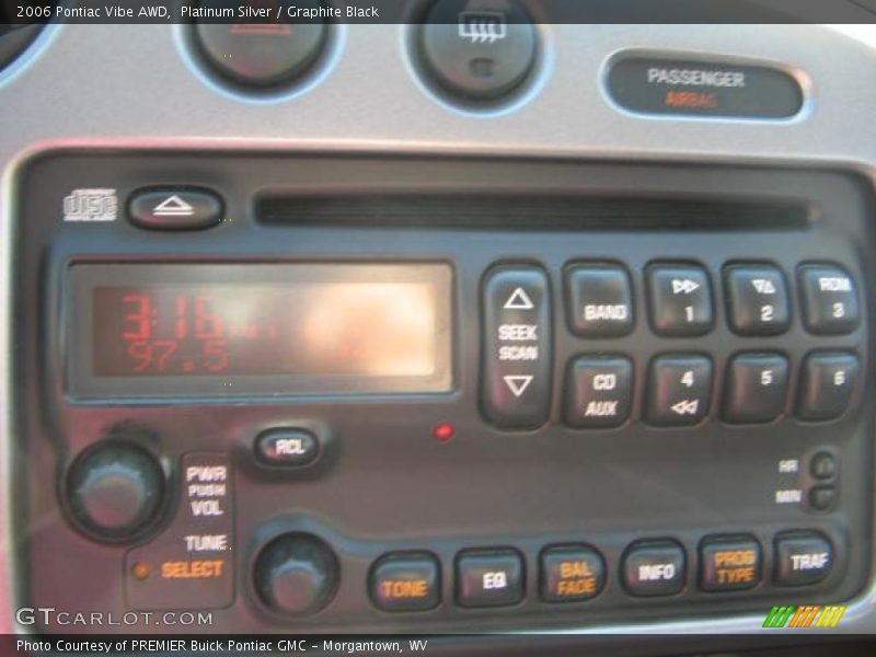 Platinum Silver / Graphite Black 2006 Pontiac Vibe AWD