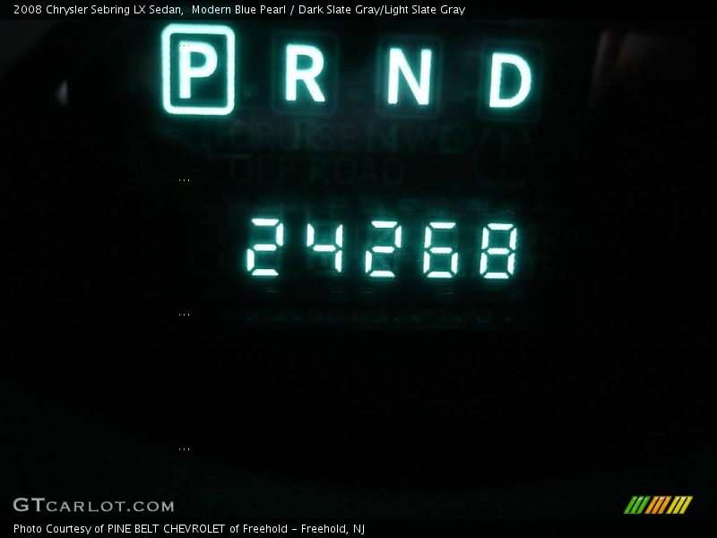 Modern Blue Pearl / Dark Slate Gray/Light Slate Gray 2008 Chrysler Sebring LX Sedan