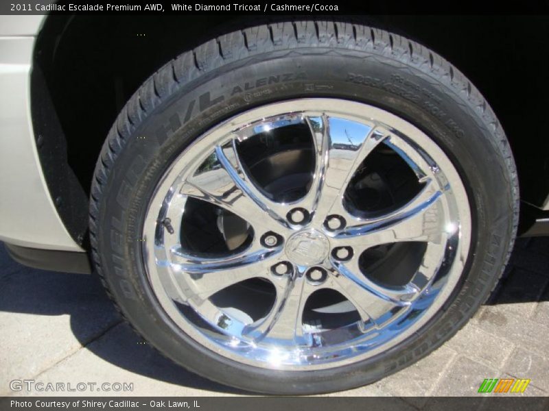 White Diamond Tricoat / Cashmere/Cocoa 2011 Cadillac Escalade Premium AWD