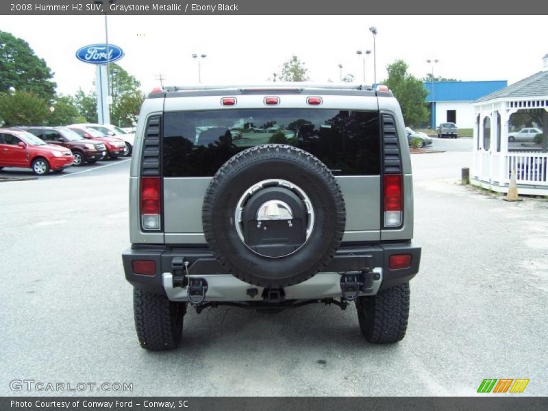 Graystone Metallic / Ebony Black 2008 Hummer H2 SUV