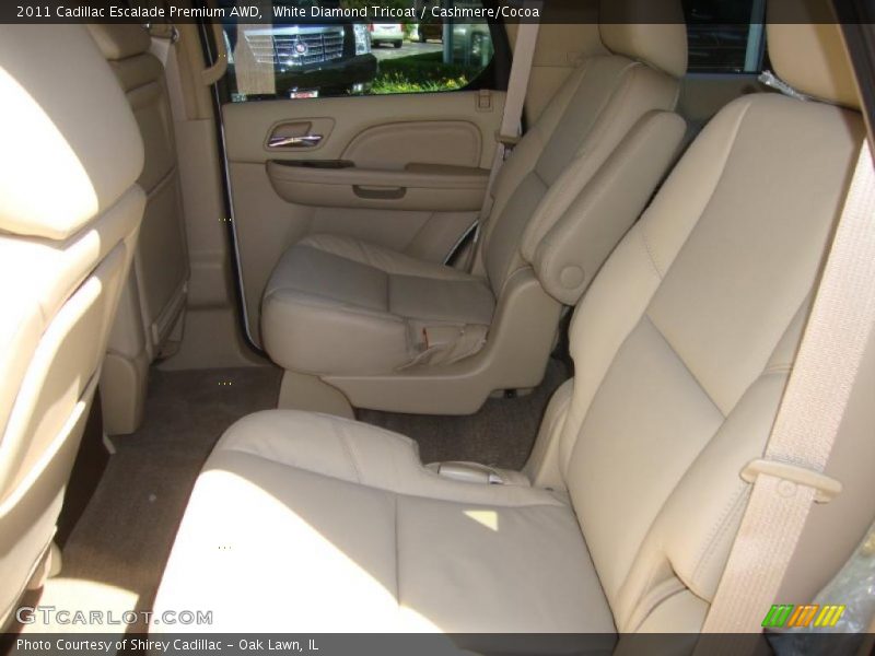 White Diamond Tricoat / Cashmere/Cocoa 2011 Cadillac Escalade Premium AWD