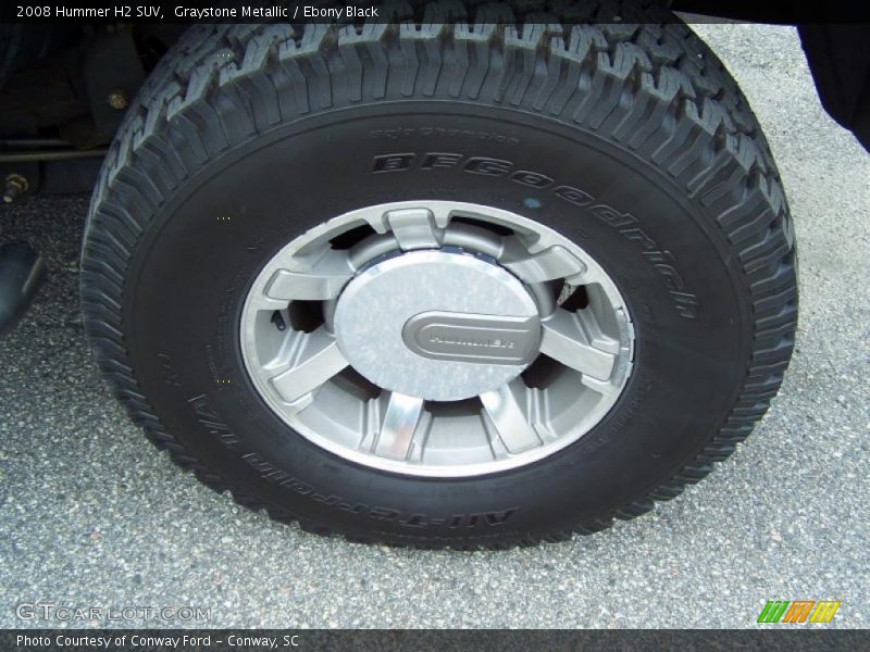 Graystone Metallic / Ebony Black 2008 Hummer H2 SUV