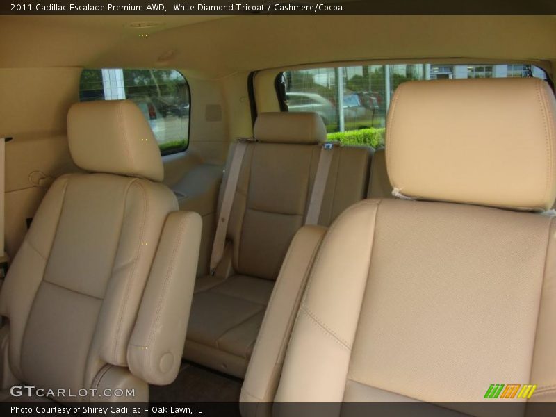 White Diamond Tricoat / Cashmere/Cocoa 2011 Cadillac Escalade Premium AWD