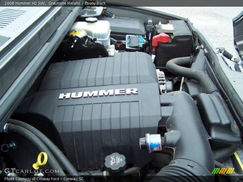 Graystone Metallic / Ebony Black 2008 Hummer H2 SUV