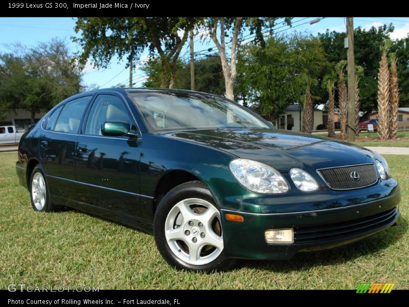 Imperial Jade Mica / Ivory 1999 Lexus GS 300