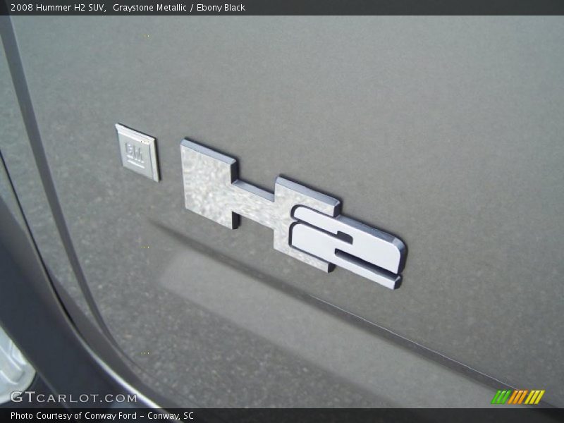 Graystone Metallic / Ebony Black 2008 Hummer H2 SUV