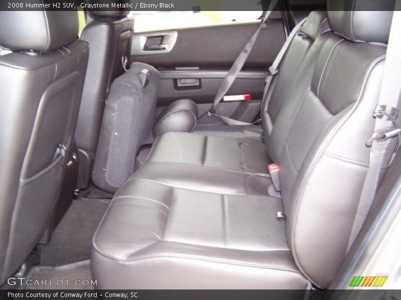 Graystone Metallic / Ebony Black 2008 Hummer H2 SUV
