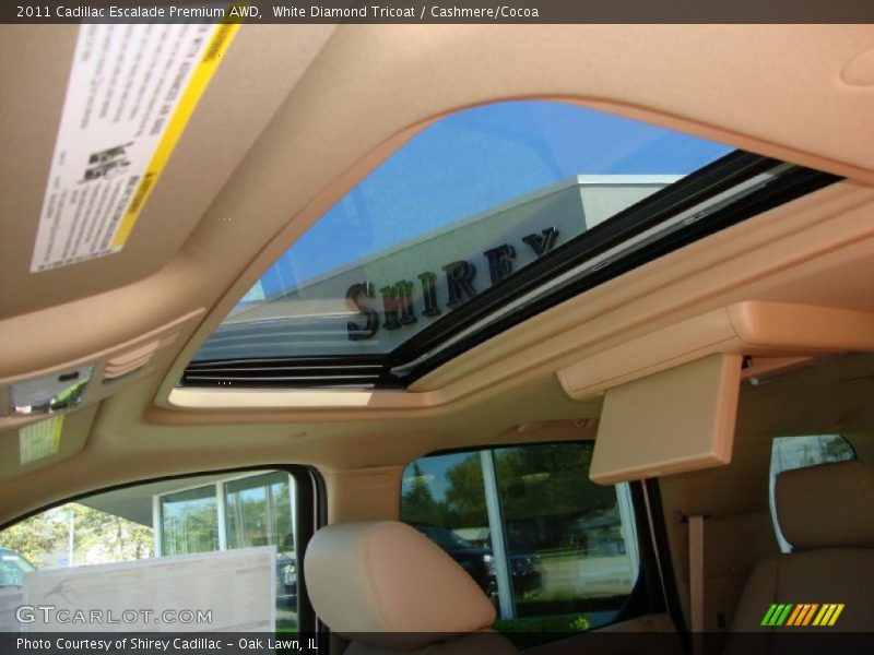 White Diamond Tricoat / Cashmere/Cocoa 2011 Cadillac Escalade Premium AWD