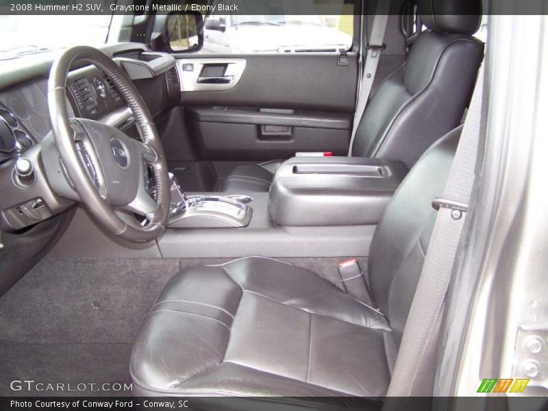 Graystone Metallic / Ebony Black 2008 Hummer H2 SUV