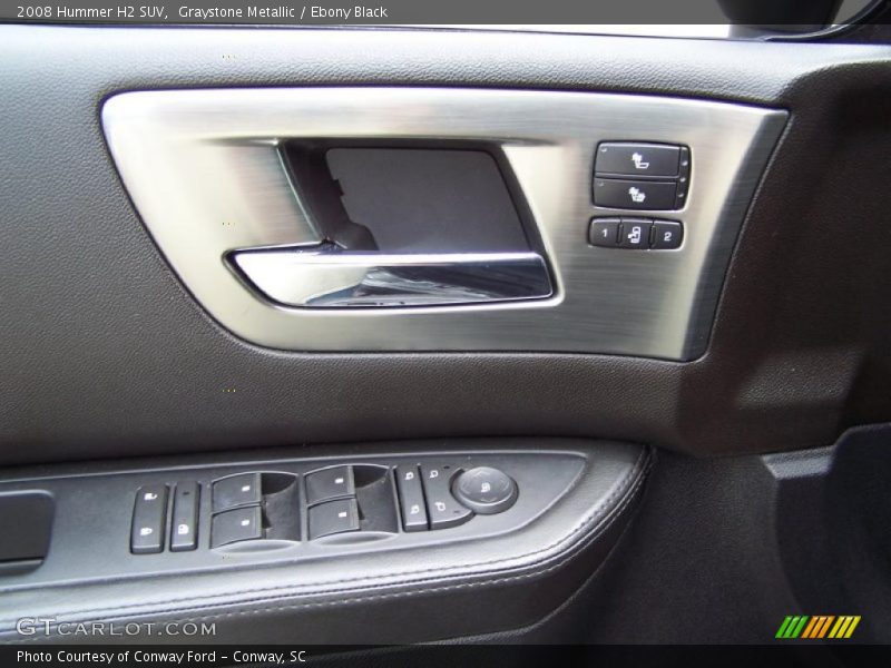 Graystone Metallic / Ebony Black 2008 Hummer H2 SUV