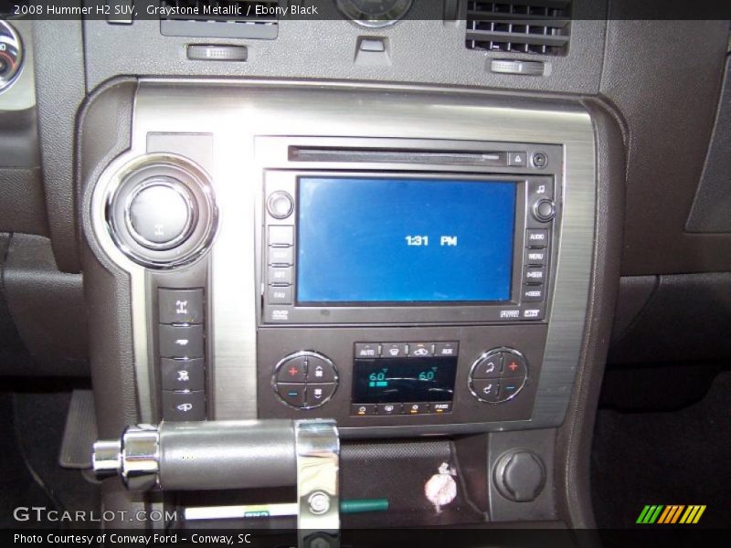 Graystone Metallic / Ebony Black 2008 Hummer H2 SUV