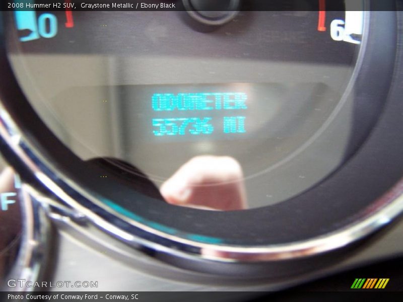 Graystone Metallic / Ebony Black 2008 Hummer H2 SUV