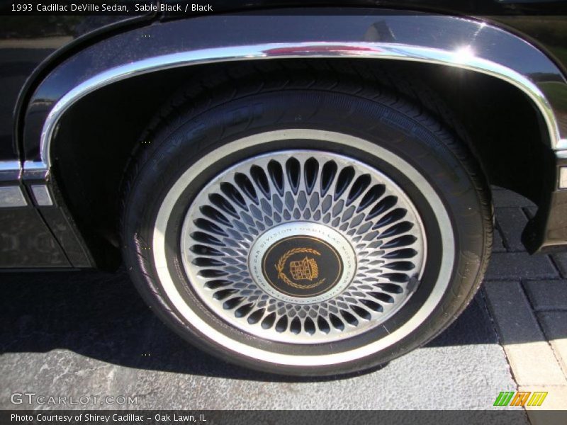 Sable Black / Black 1993 Cadillac DeVille Sedan