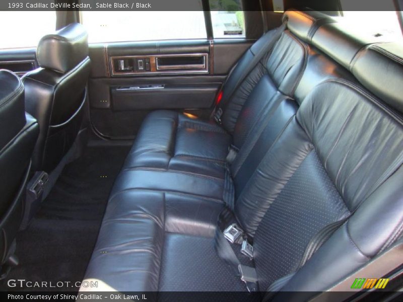 Sable Black / Black 1993 Cadillac DeVille Sedan