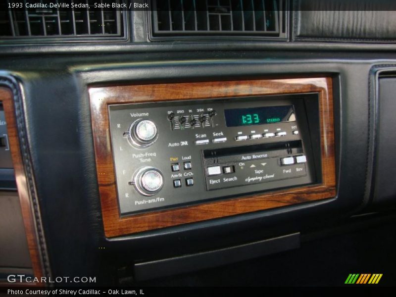 Sable Black / Black 1993 Cadillac DeVille Sedan