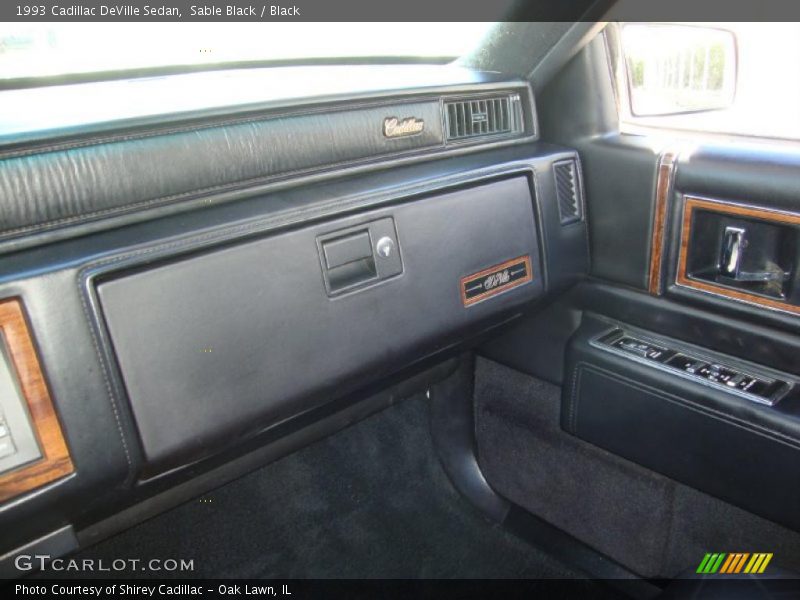 Sable Black / Black 1993 Cadillac DeVille Sedan