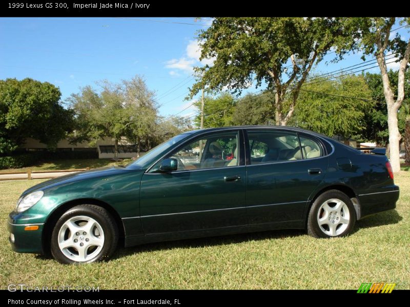 Imperial Jade Mica / Ivory 1999 Lexus GS 300
