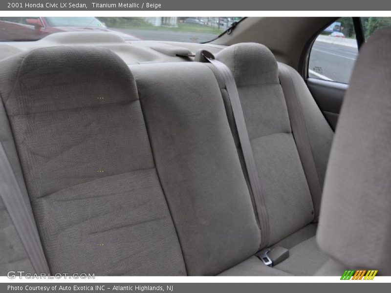Titanium Metallic / Beige 2001 Honda Civic LX Sedan