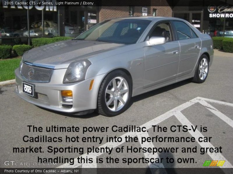 Light Platinum / Ebony 2005 Cadillac CTS -V Series
