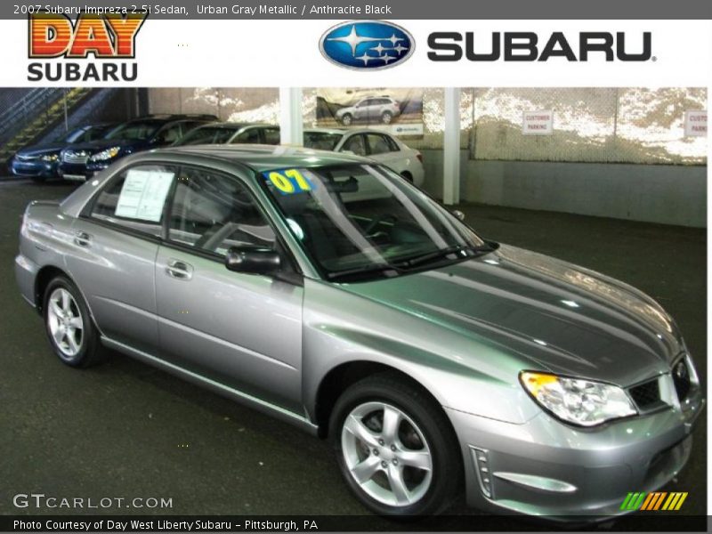 Urban Gray Metallic / Anthracite Black 2007 Subaru Impreza 2.5i Sedan