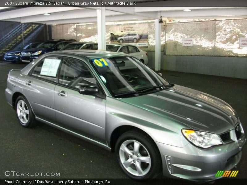 Urban Gray Metallic / Anthracite Black 2007 Subaru Impreza 2.5i Sedan