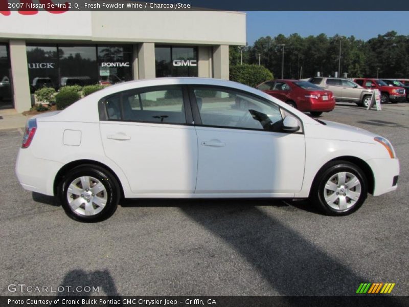 Fresh Powder White / Charcoal/Steel 2007 Nissan Sentra 2.0