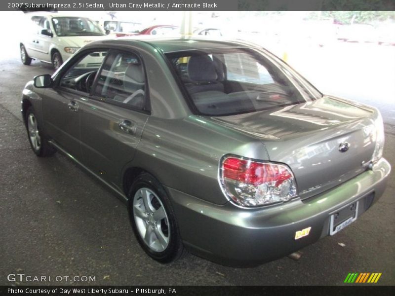 Urban Gray Metallic / Anthracite Black 2007 Subaru Impreza 2.5i Sedan