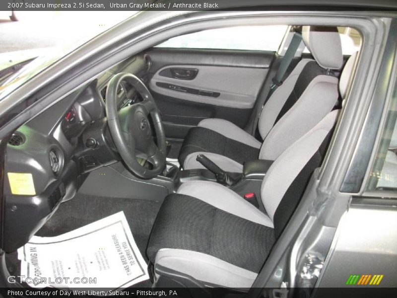 Urban Gray Metallic / Anthracite Black 2007 Subaru Impreza 2.5i Sedan