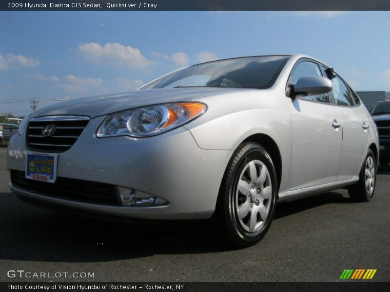 Quicksilver / Gray 2009 Hyundai Elantra GLS Sedan