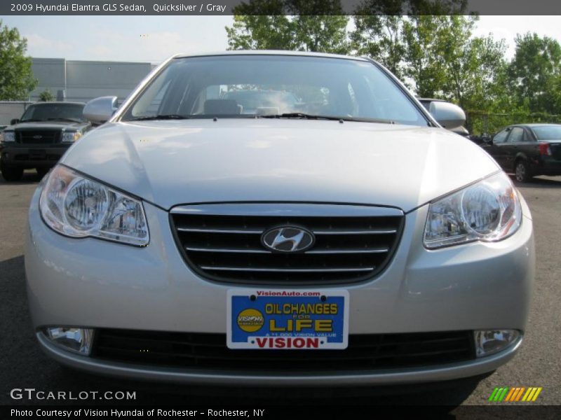 Quicksilver / Gray 2009 Hyundai Elantra GLS Sedan