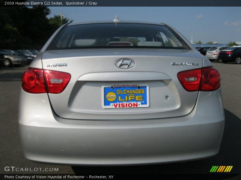 Quicksilver / Gray 2009 Hyundai Elantra GLS Sedan