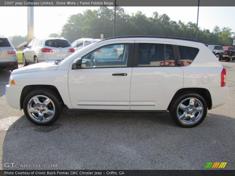 Stone White / Pastel Pebble Beige 2007 Jeep Compass Limited