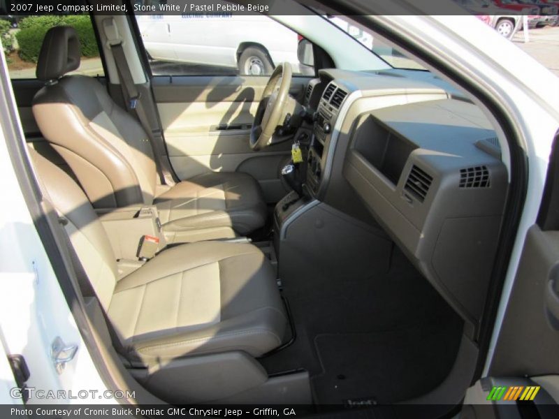 Stone White / Pastel Pebble Beige 2007 Jeep Compass Limited