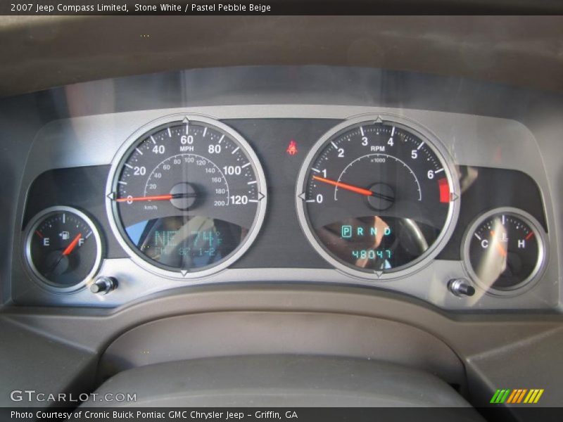 Stone White / Pastel Pebble Beige 2007 Jeep Compass Limited