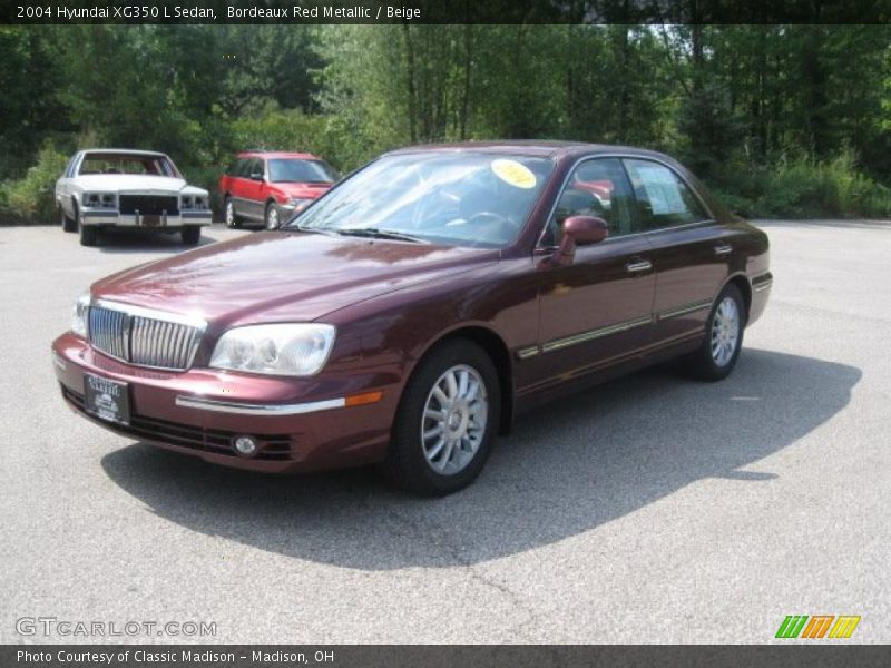 Bordeaux Red Metallic / Beige 2004 Hyundai XG350 L Sedan